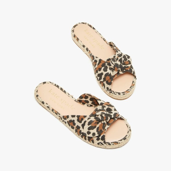 Kate Spade Slides - Saltie Shore Womens Leopard