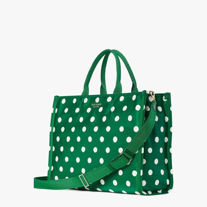 Buy Kate Spade Tote Bags Canada - Spade Flower Jacquard Stripe Everything  Medium Womens Green Multicolor